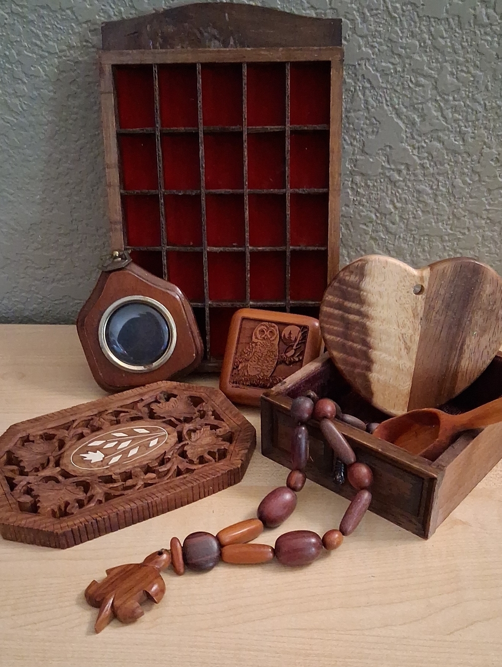 Vintage Wood Lot  Assortment - Natural Brown Tones